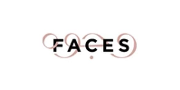 Faces beauty retailer logo for skincare and cosmetics products UK